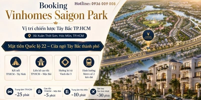 Booking Vinhomes Saigon Park đón đầu tiềm năng tăng giá