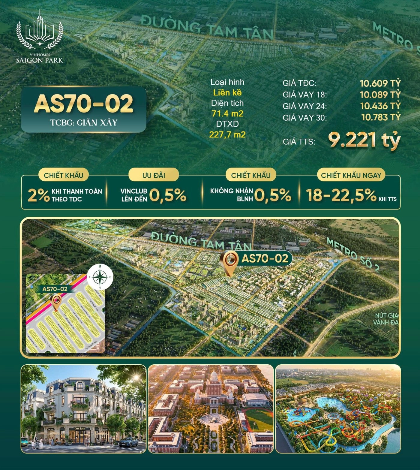 Tổng quan căn AS70-02 Vinhomes Saigon Park