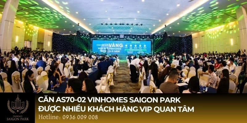 Căn AS70-02 Vinhomes Saigon Park được nhiều khách hàng VIP quan tâm