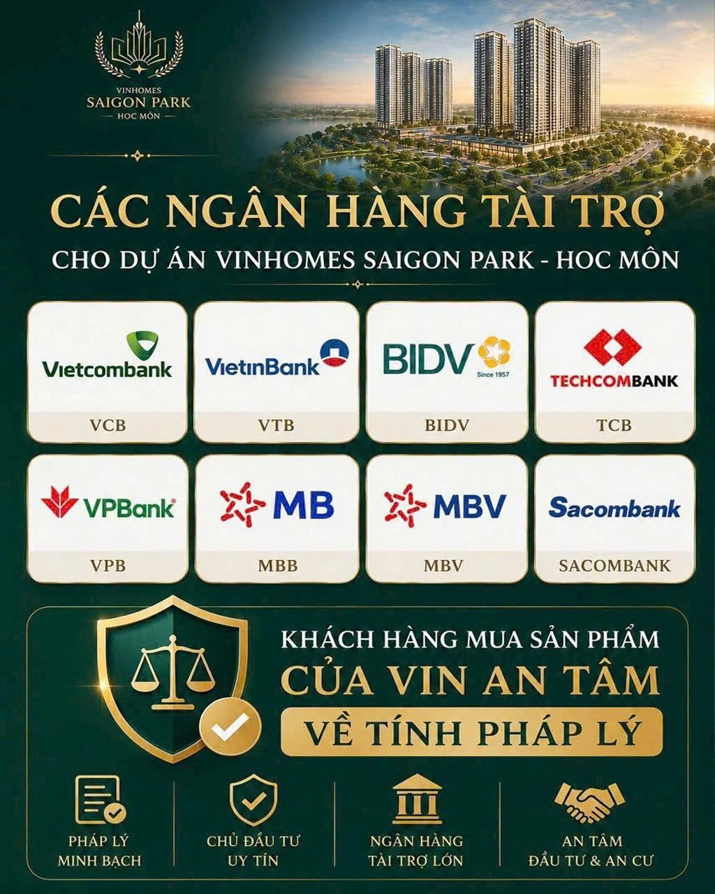 Chính sách bán hàng nhà phố Vinhomes SaiGon Park