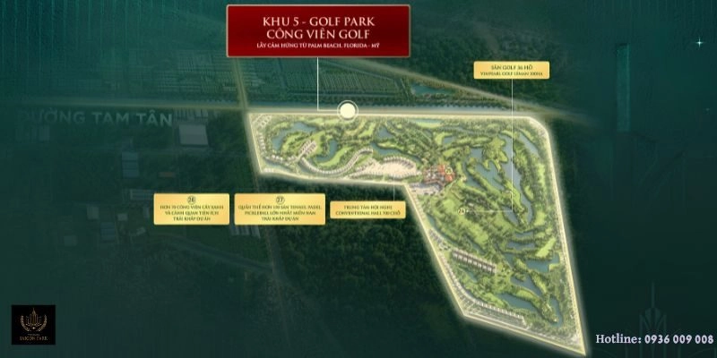 Mặt Bằng Phân Khu Vinhomes Saigon Park Golf Park