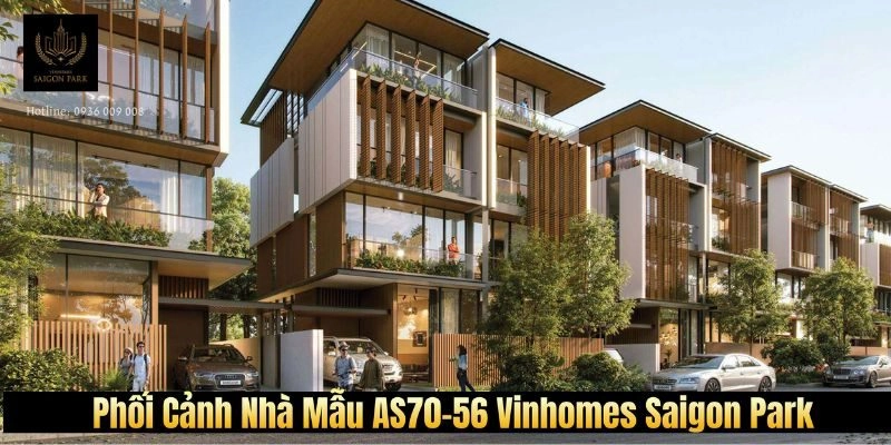 Phối cảnh nhà mẫu Căn AS70-56 Vinhomes Sài Gòn Park