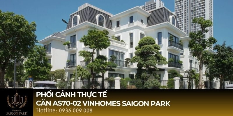 Phối cảnh thực tế căn Căn AS70-02 Vinhomes Saigon Park