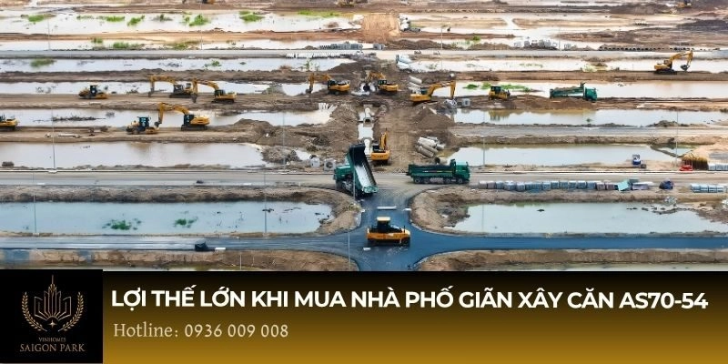 Lợi thế lớn khi mua nhà phố giãn xây căn AS70-54 Vinhomes Saigon Park